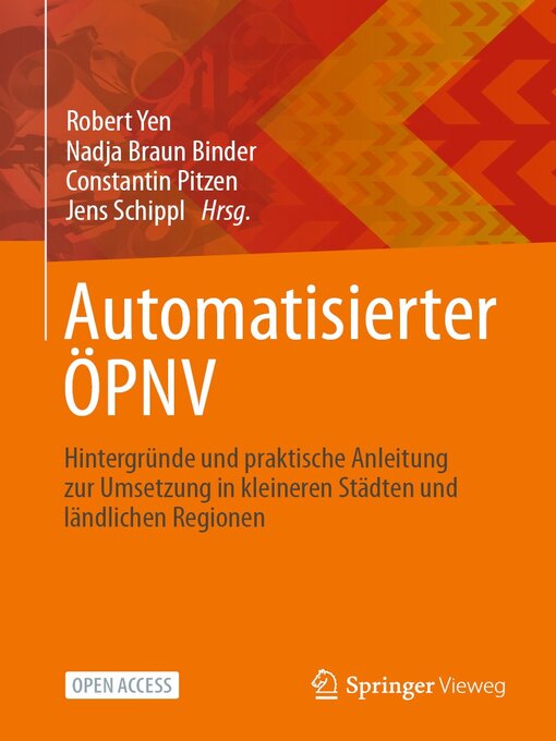 Title details for Automatisierter ÖPNV by Robert Yen - Available